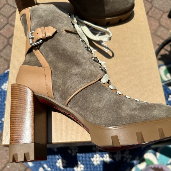 Christian Louboutin Macademia Silex Brown Boot 100MM 40 1/2 IT - Picture 4 of 16